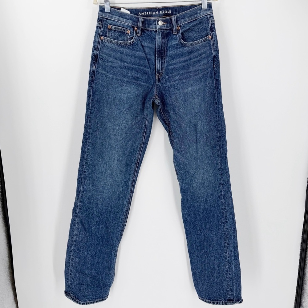 American Eagle Low Rise Baggy Straight 4 Regular 35" Inseam High Rise